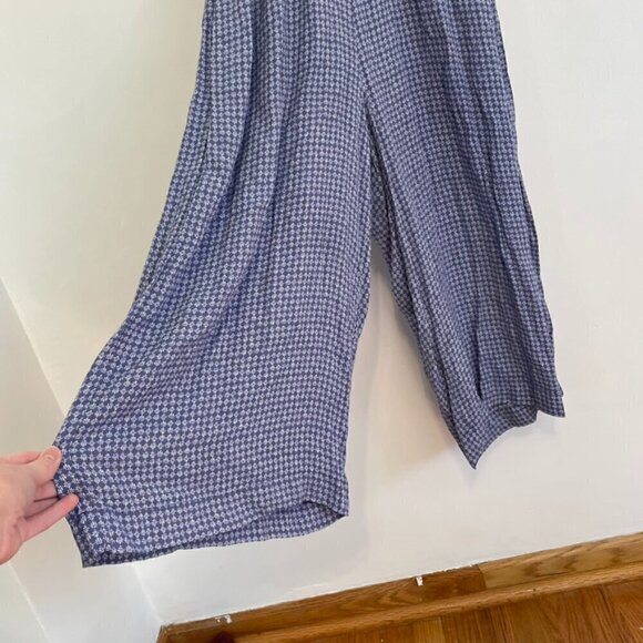 GAP Sleeveless Wrap Jumpsuit Periwinkle Blue / Purple Surplice Cropped NO BELT M - Picture 8 of 13